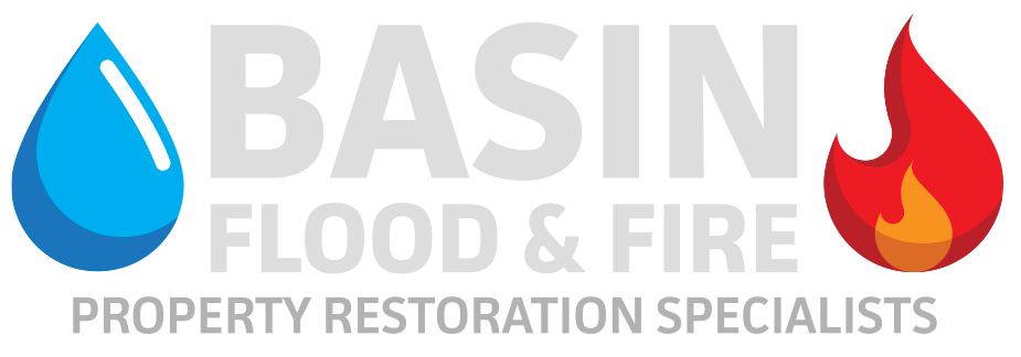 Basin Flood and Fire Logo